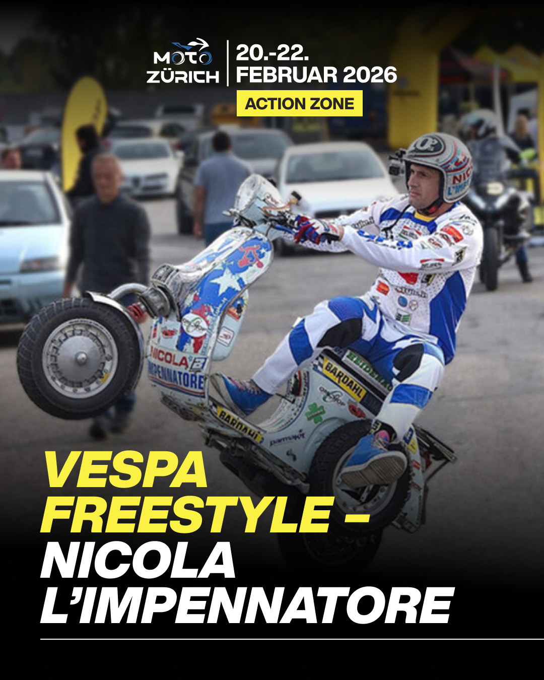 Action Zone – Nicola L’Impennatore - Vespa Freestyle